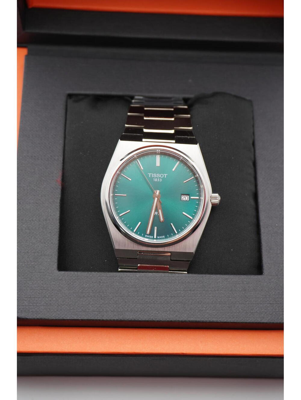 Tissot  PRX Quartz Men’s Watch T137.410.11.091.00 Green Dial Stainless 40mm
